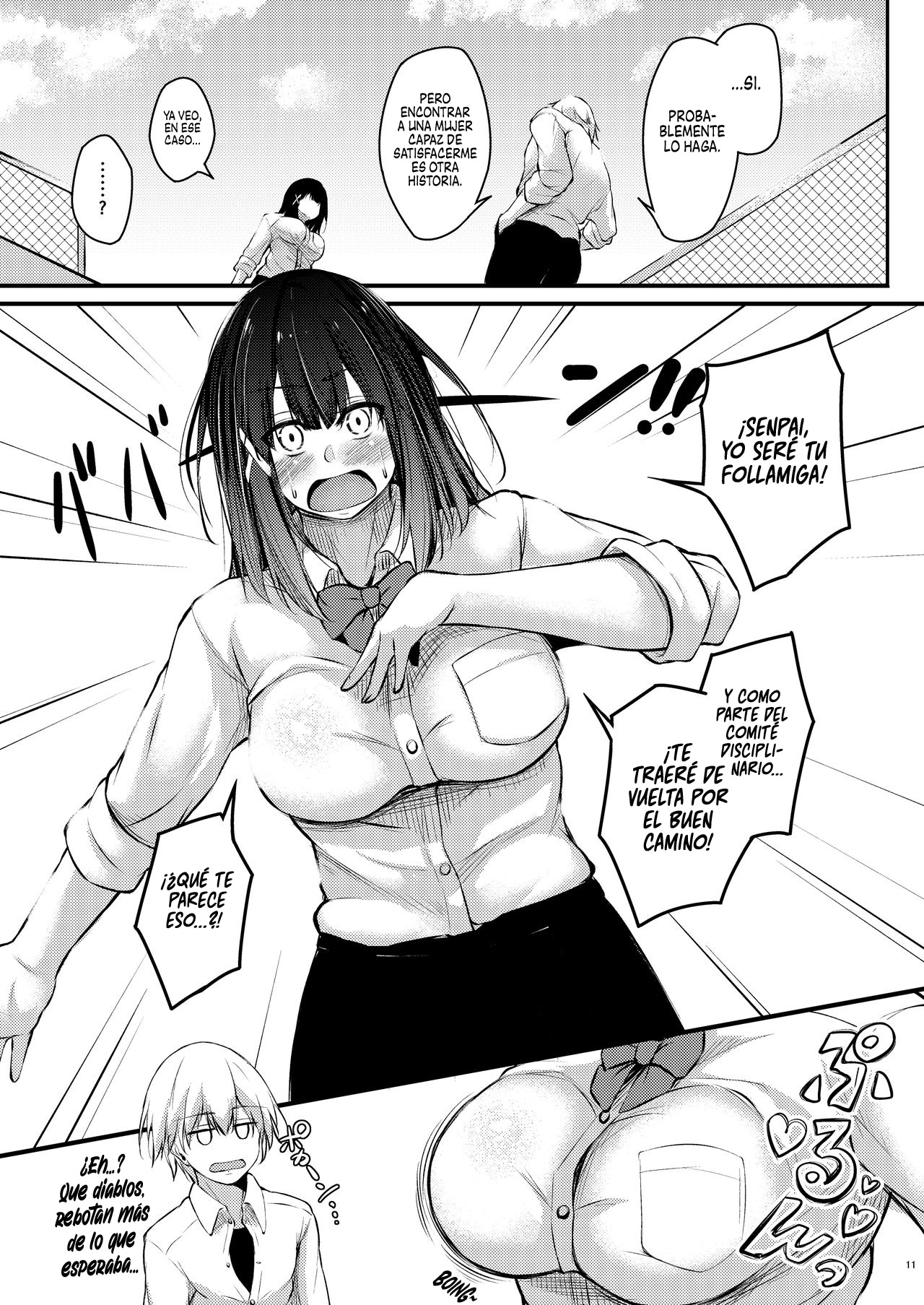 Kouhai Fuukiiin ni Yoru Furyou Senpai no Otoshikata | Como rehabilitar a un Senpai Delincuente Por una Kouhai miembro del Comité Disciplinario page 11 full