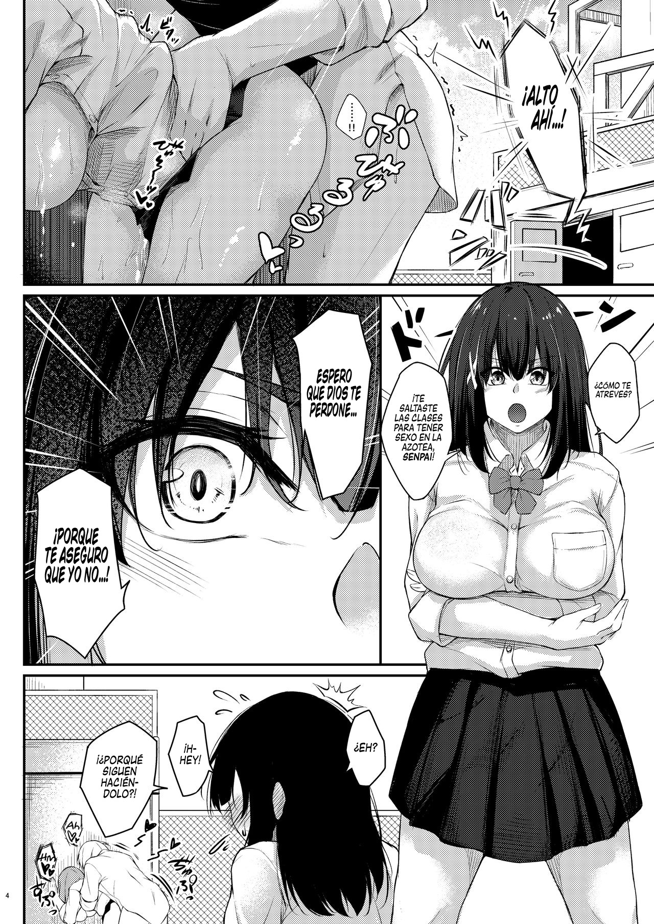 Kouhai Fuukiiin ni Yoru Furyou Senpai no Otoshikata | Como rehabilitar a un Senpai Delincuente Por una Kouhai miembro del Comité Disciplinario page 4 full