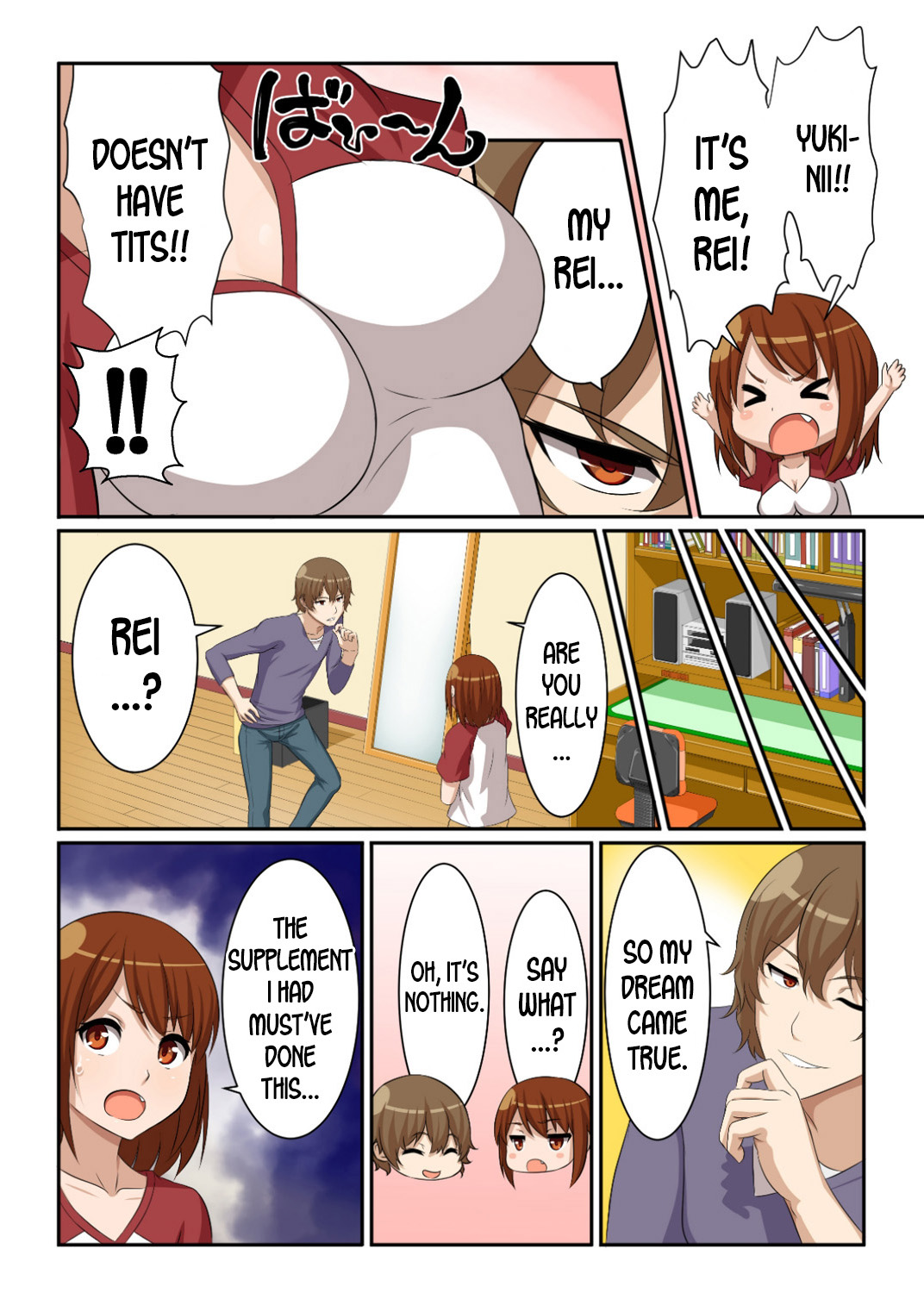 Nyotamen! ~Nyotaika Shita Ore wa Aniki no Kanojo!~ 1 | Nyotamen! ~I've turned into a girl and became my brother's girlfriend!~ 1 page 12 full