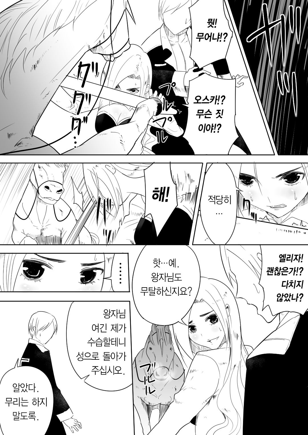 Aiba ni Hamerareta Onna Kishi | 애마에게 박힌 여기사 page 11 full