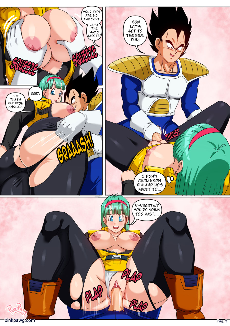 Bulma in Namek page 3 full