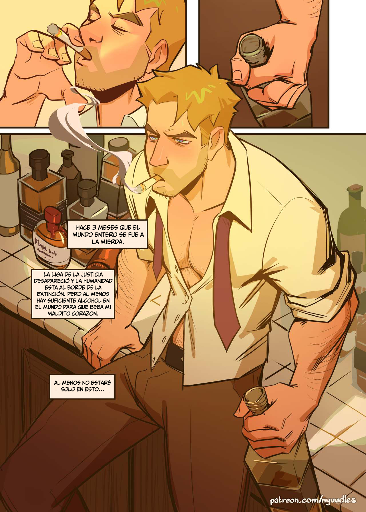 Spellbound: A John Constantine x King Shark Fan Comic page 3 full