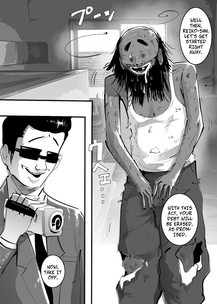 Shakkin no Kata ni Homeless to Yatta Hitozuma. | A Married Woman Fucks A Homeless Oldman To Reduce Her Debt page 2 full