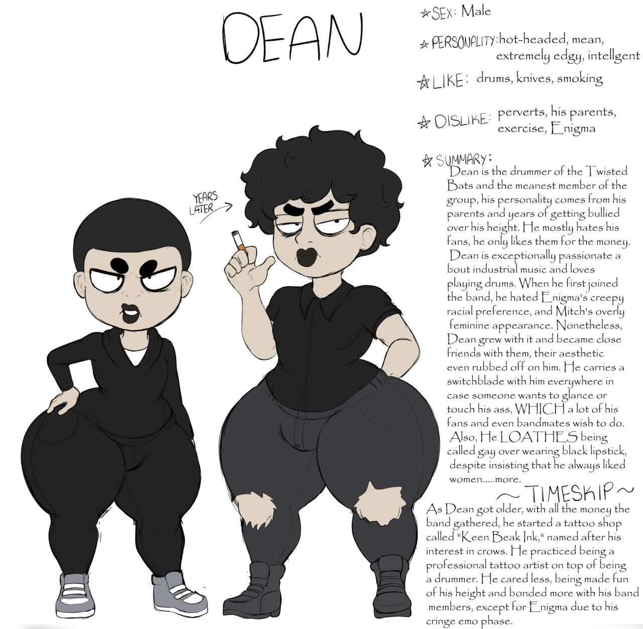 BlackWhiplash's OC References page 6 full