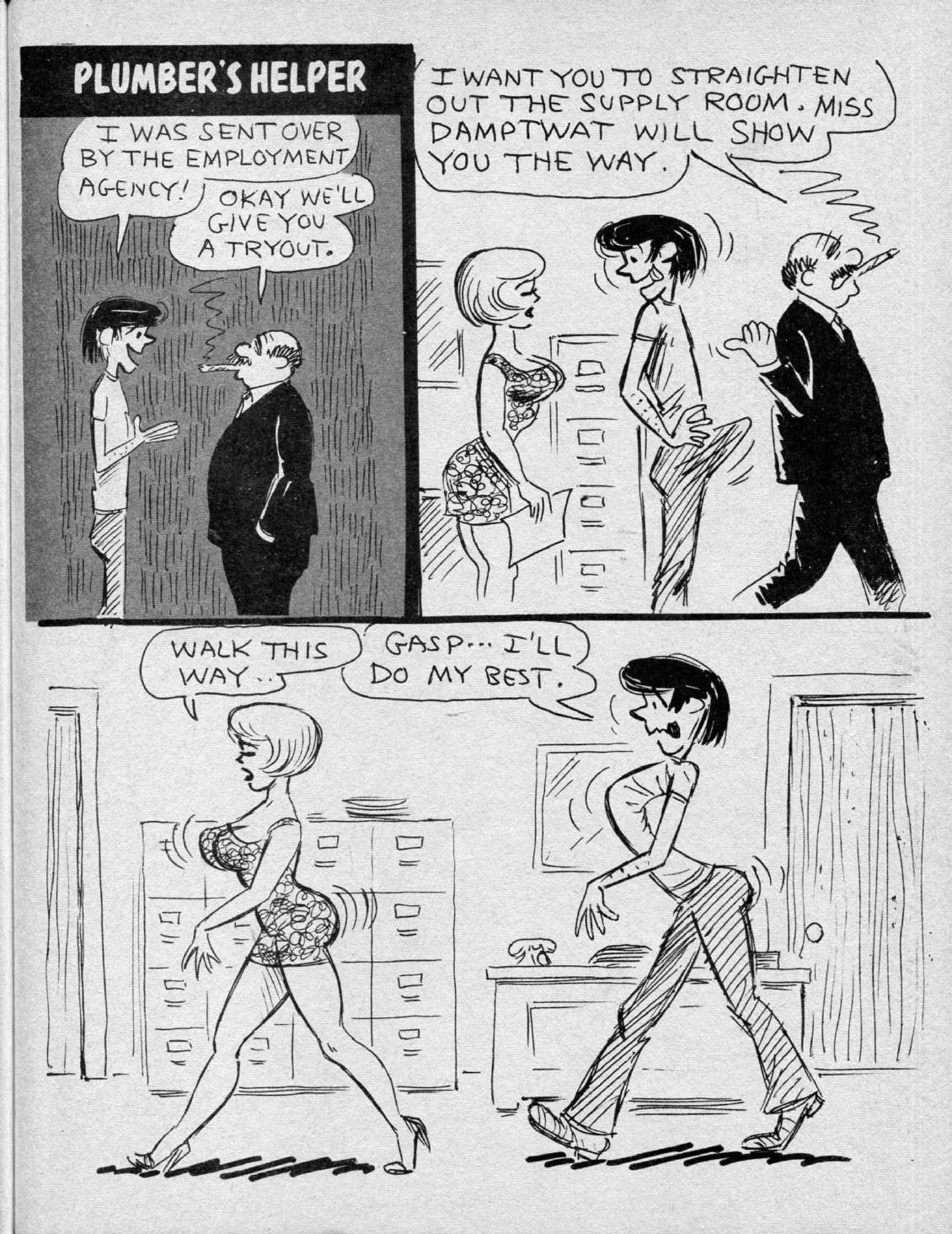 Dudley Studley - Tales of a Lusty Job-Hunter  by Vern Kent page 12 full
