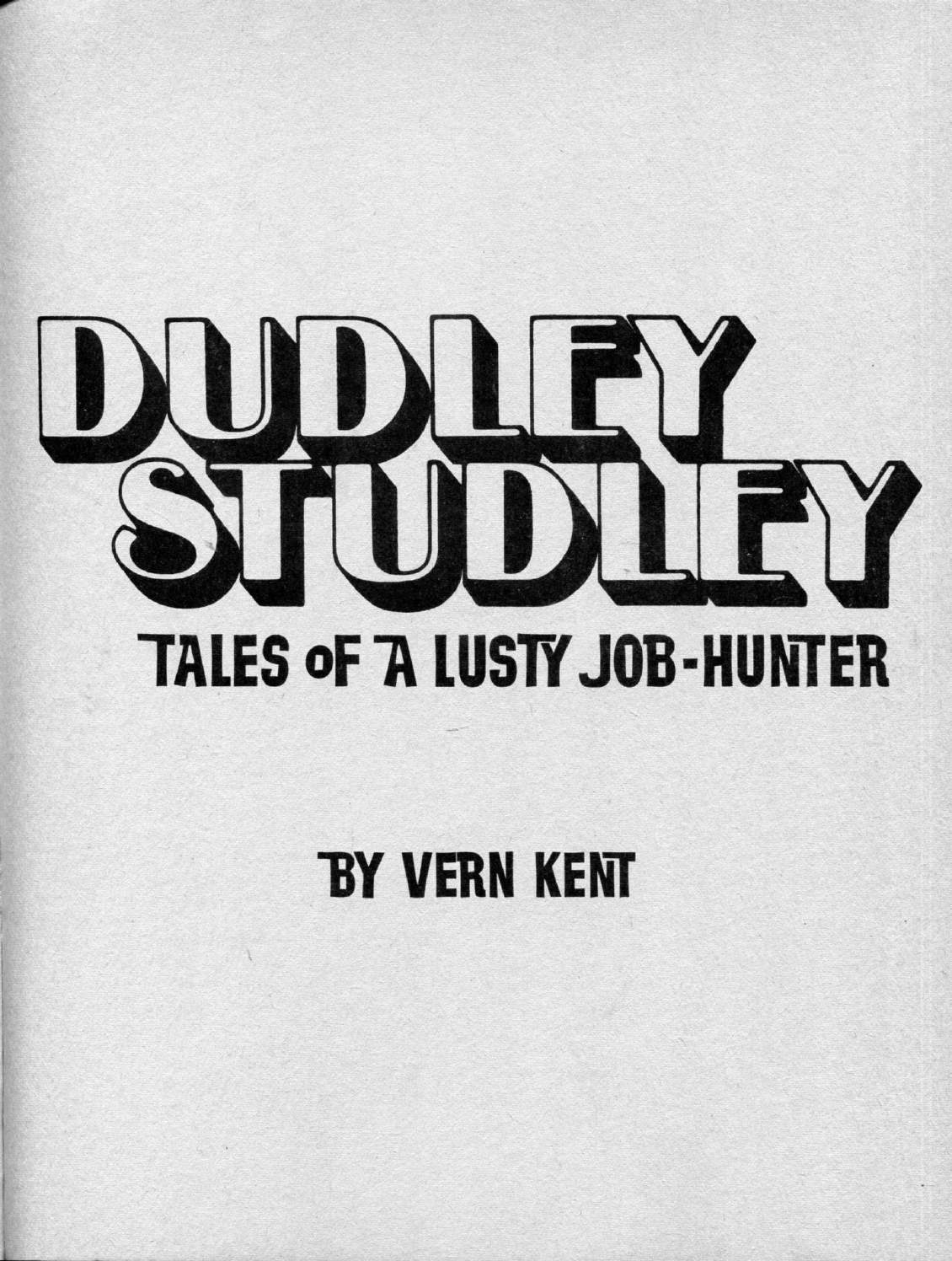 Dudley Studley - Tales of a Lusty Job-Hunter  by Vern Kent page 4 full