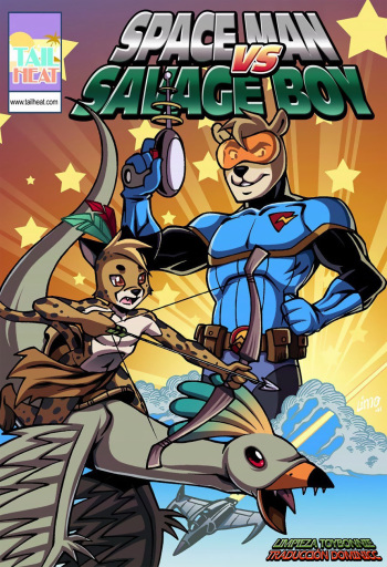 [Linno] Space Man vs Savage Boy [Spanish] cover