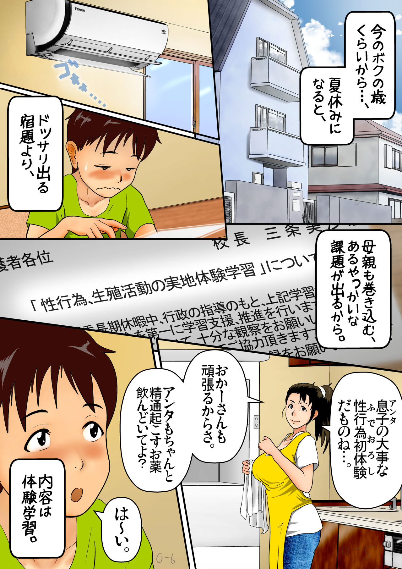 Natsuyasumi Oba-san to Boku no  ~Aka-chan Dekichatte mo Ii kara, Ganbatte Goran~ page 8 full