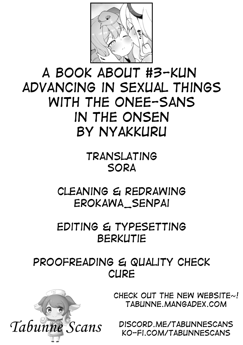 Onsen de 3-gou-kun ga Onee-san-tachi to Seiteki ni Hakadorimakuru Hon | A Book About #3-kun Advancing in Sexual Things with the Onee-sans in the Onsen page 12 full