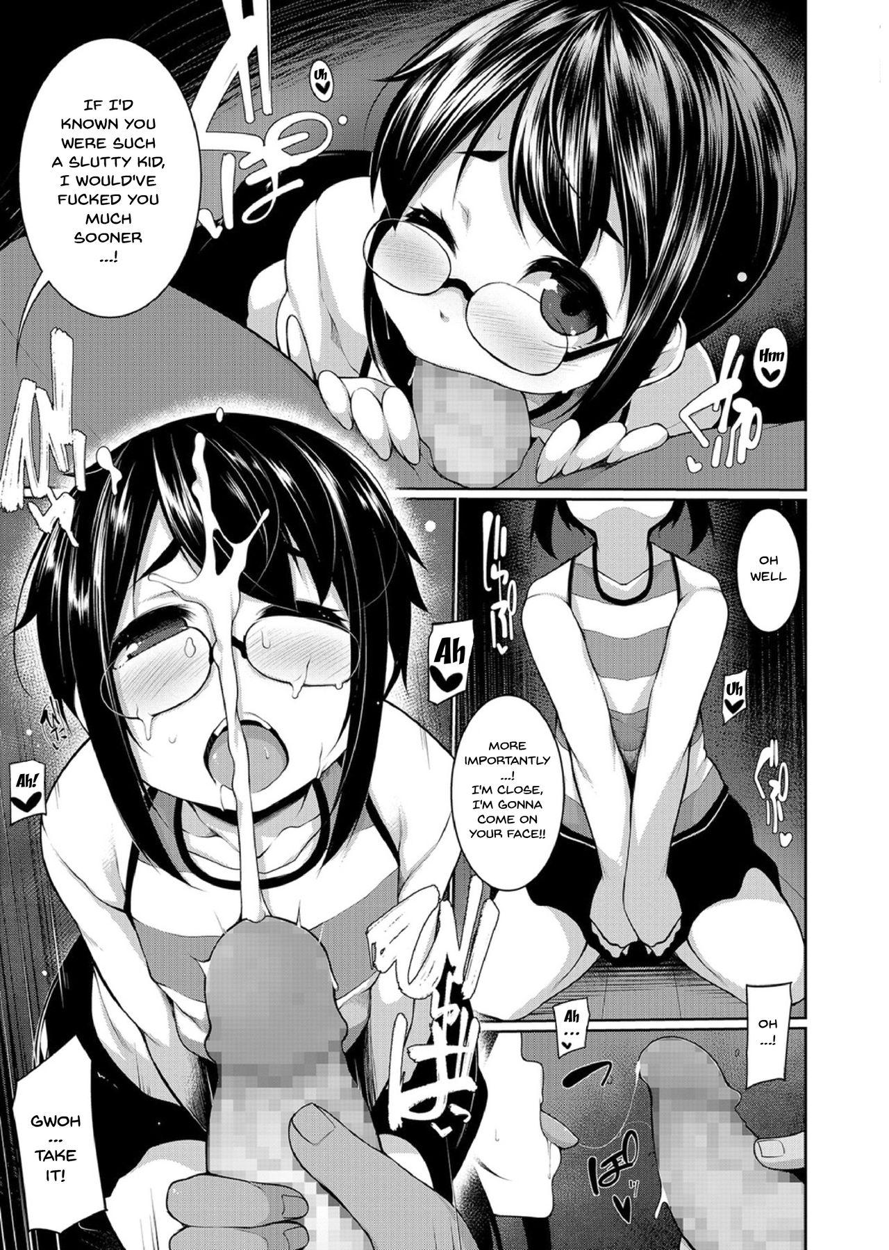 Megane Loli Choukyou Jugyou!! ~Otonashii Megane Lolikko ni Muriyari Dekachin Sounyuu~ | The Loli In Glasses' Training Lesson!! ~Force Fucking a Timid Glasses Wearing Loli With My Big Cock~ Ch. 1-4 page 8 full