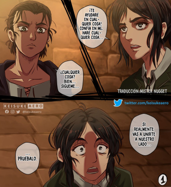 [Keisuke Aero] Eren x Pieck R-18 (Attack on Titan) [Spanish] [Mister Nugget] cover