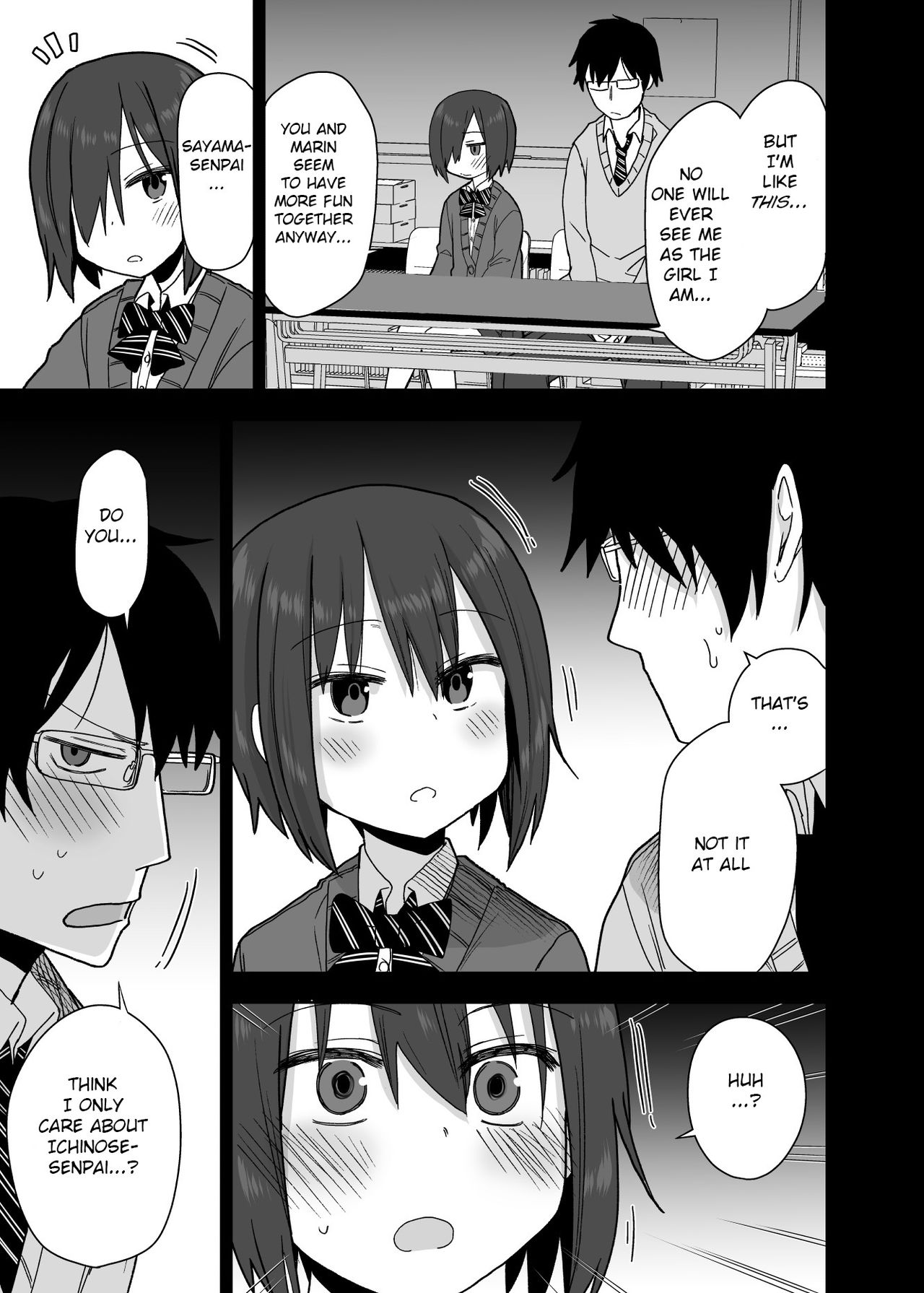 Yarasetekureru Senpai page 12 full