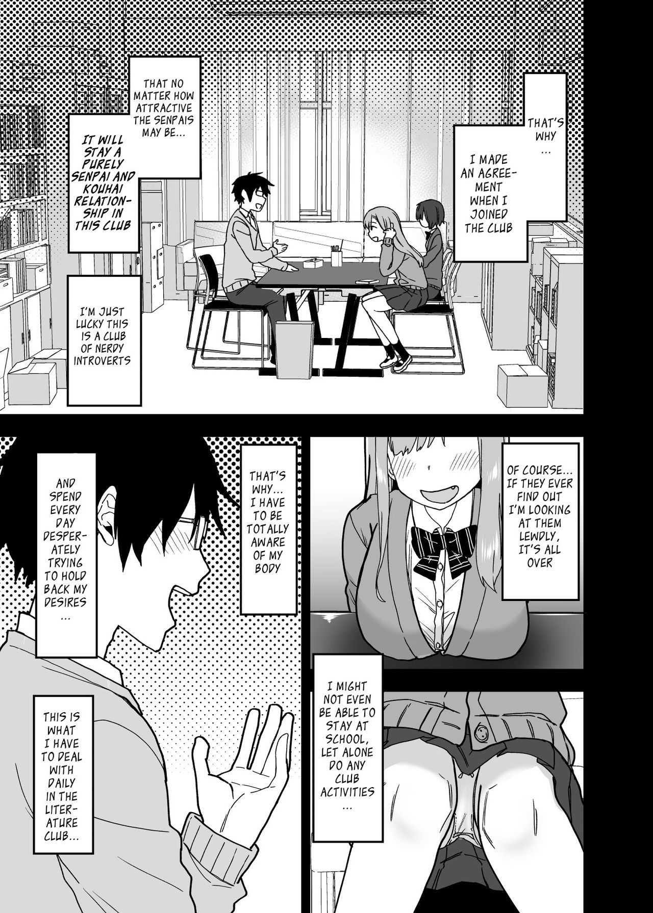 Yarasetekureru Senpai page 4 full