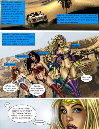 [Matt Johnson] 9 Superheroines Vs Warlord 1 cover