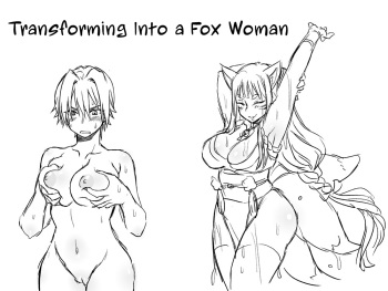 [Eroe] Transforming Into A Fox Girl | Kitsune Nyotaika Mono [English] {Hennojin} cover