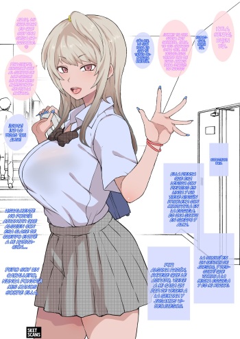 [Terasu MC] Otaku no Boku to Iikanjidatta Kuro Gyaru Kouhai wo Netorareru Mini [Spanish] [SketNatsu] cover
