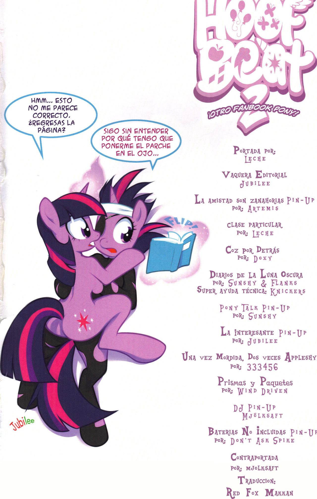 Hoof Beat 2: Otro Pony Fanbook! page 3 full