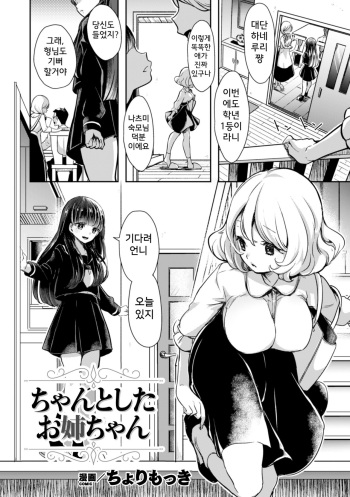 [Chorimokki] Chanto shita Onee-chan (2D Comic Magazine NTR Les Kanojo ga Kanojo o Netottara Vol. 1) [Korean] [Digital] cover
