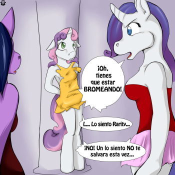 [Candiipup (AkaiKarasu)] La Problematica de Rarity (My Little Pony: Friendship is Magic) [Spanish] [Red Fox Makkan] cover