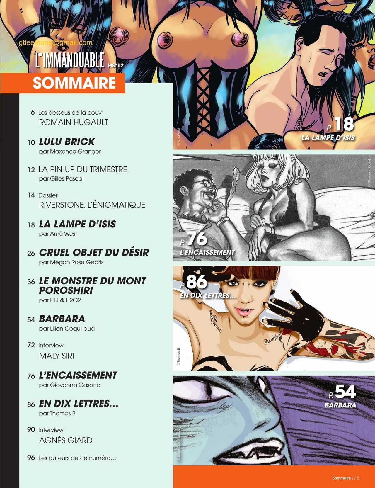 L'Immanquable - Spécial Érotisme - Hors-Série N°12 page 5 full
