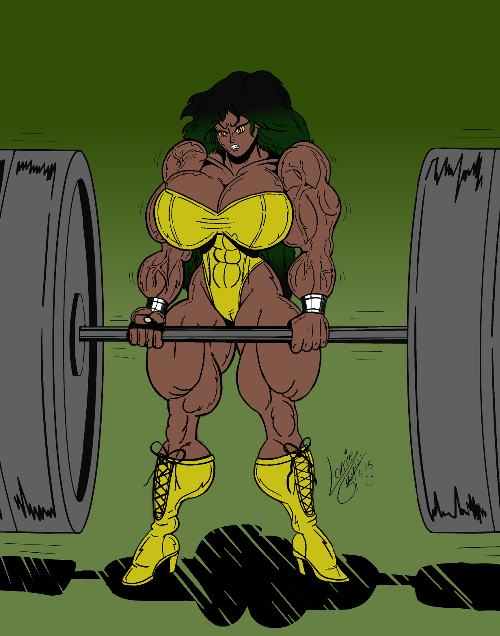 Muscle Princess Peach & Princess What’s-Her-Name VS Queen Cobra & Queen Chaos page 12 full