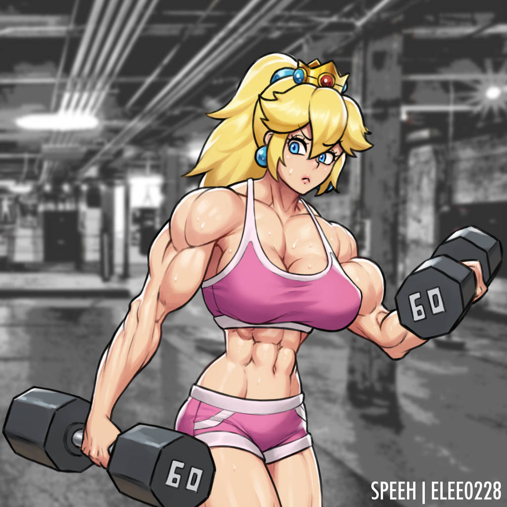 Muscle Princess Peach & Princess What’s-Her-Name VS Queen Cobra & Queen Chaos page 4 full