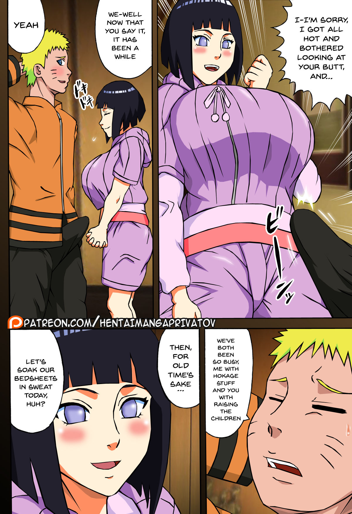 Entertaining Uzumaki-san color page 4 full
