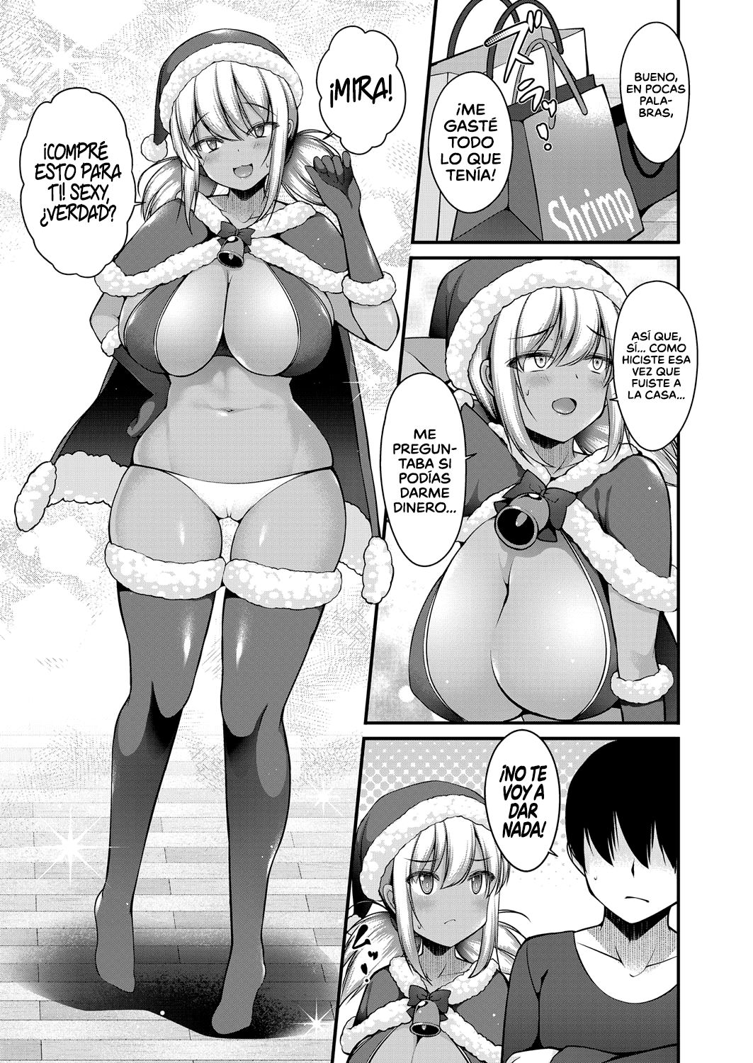 Inaka kara Oshikakete Kita Santa Cos Shita Kuro Gal JK na Imouto to Papakatsu Shite Shimatta Hanashi | La historia de cómo me volví el sugar daddy de mi hermana menor disfrazada de Papá Noel page 3 full