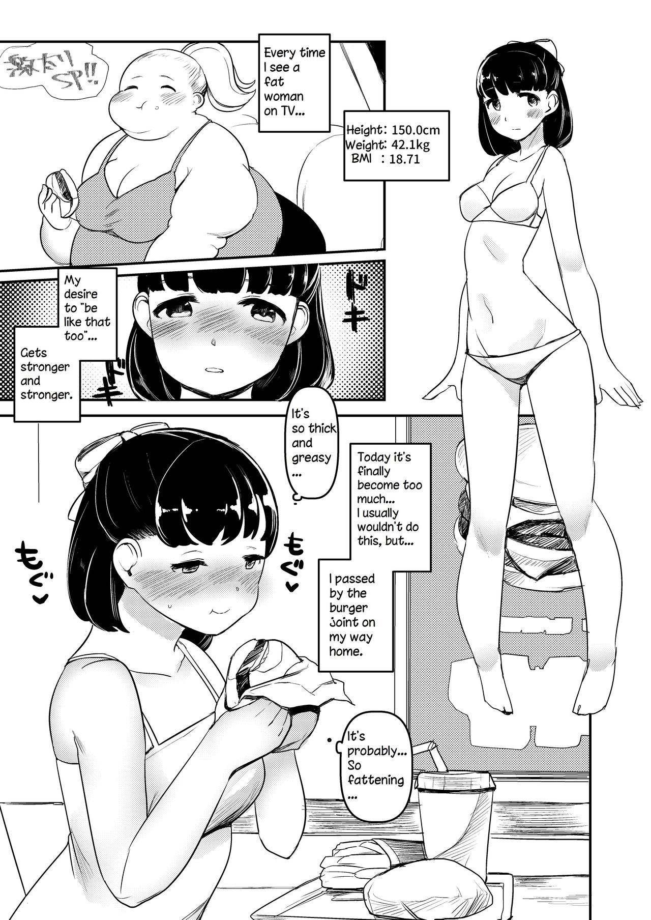 Ayano's Weight Gain Diary page 1 full