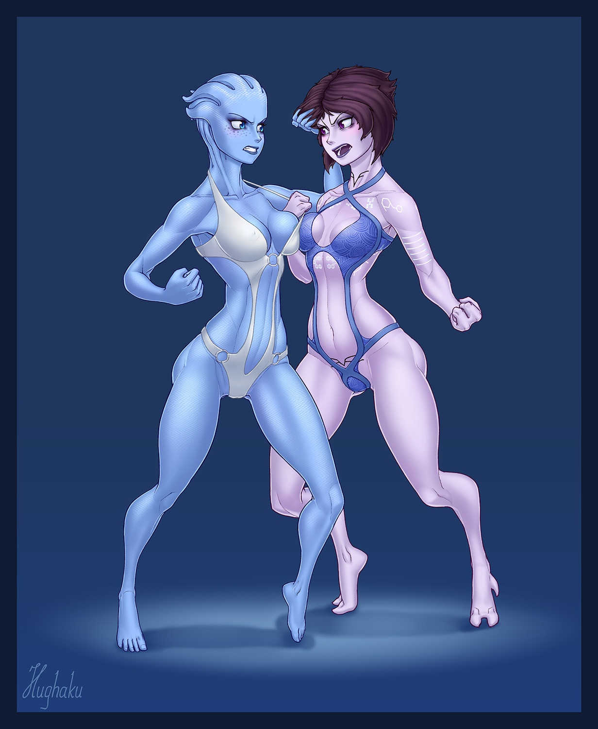 Liara T'Soni VS Tali'Zorah catfight! Ep2 page 1 full