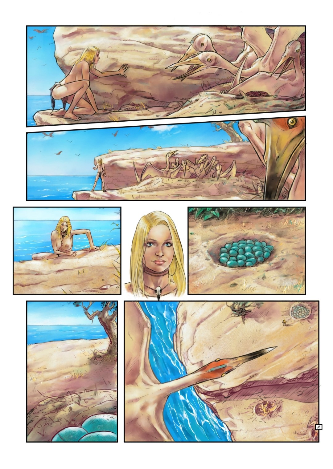 Jungle Dangers: Tales from Cretaceous Seas #10 page 2 full