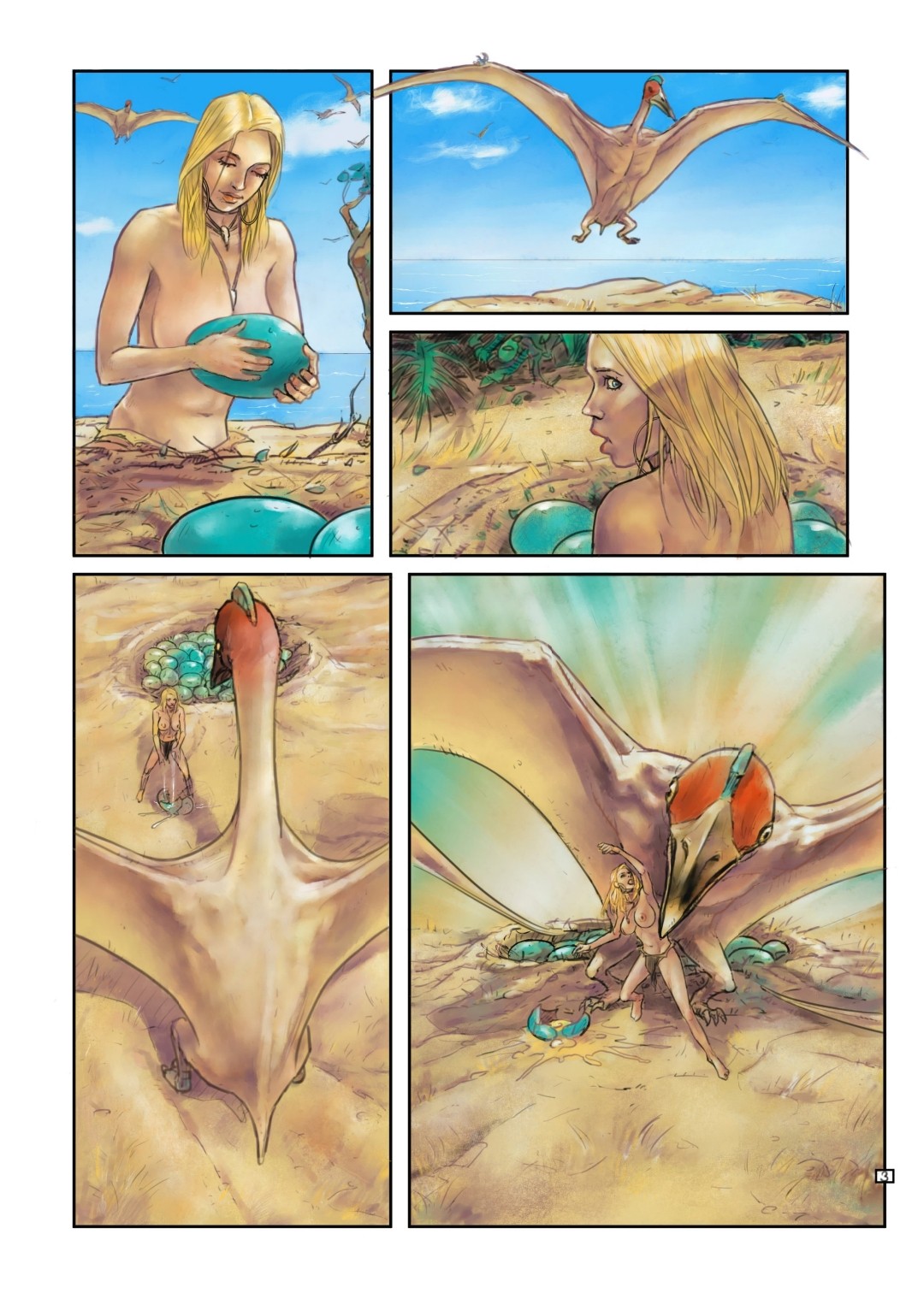 Jungle Dangers: Tales from Cretaceous Seas #10 page 3 full