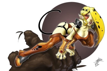 Cheetara & Pumyra Thundercats cover