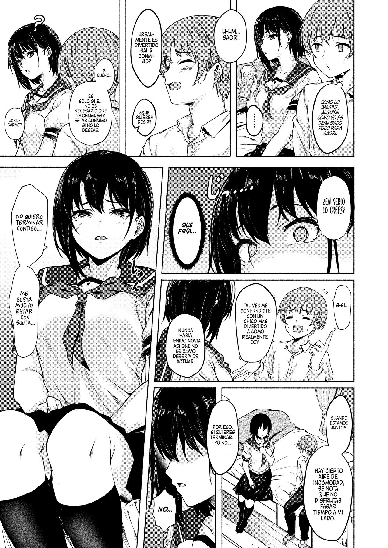 Okki na Saori-chan wa Bukiyou ni Eroi | Saori-chan es torpe y lasciva page 7 full