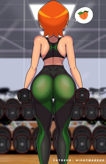 [NightmareHdraw] Gwen at gym (Ben10) cover
