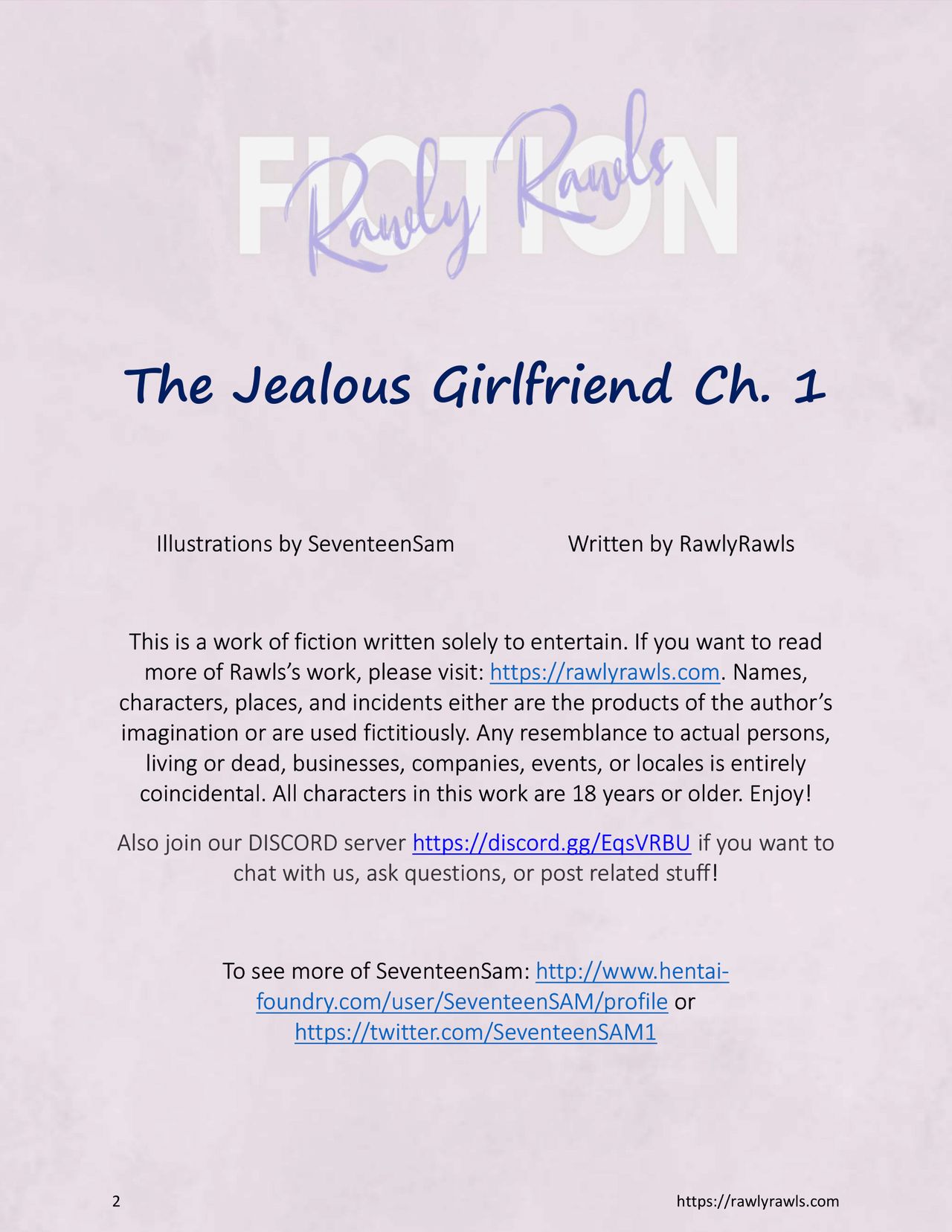 The Jealous Girlfriend Chapter 1: Rawly Rawls Fiction page 2 full
