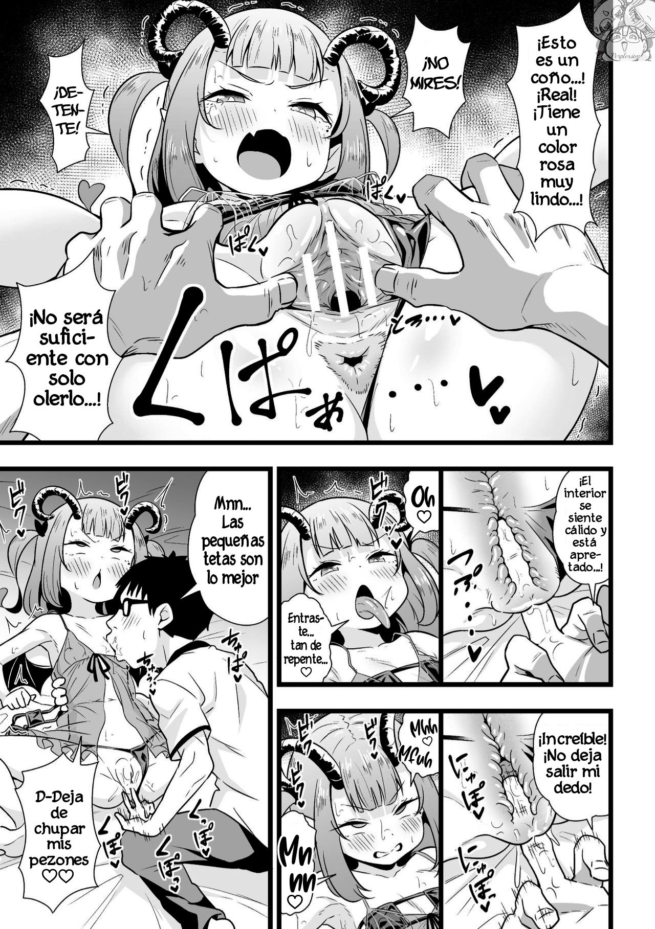 2D Comic Magazine Mesugaki Succubus Seisai Namaiki Aka-chan Heya o Wakarase-bou de Kousei Knock page 10 full
