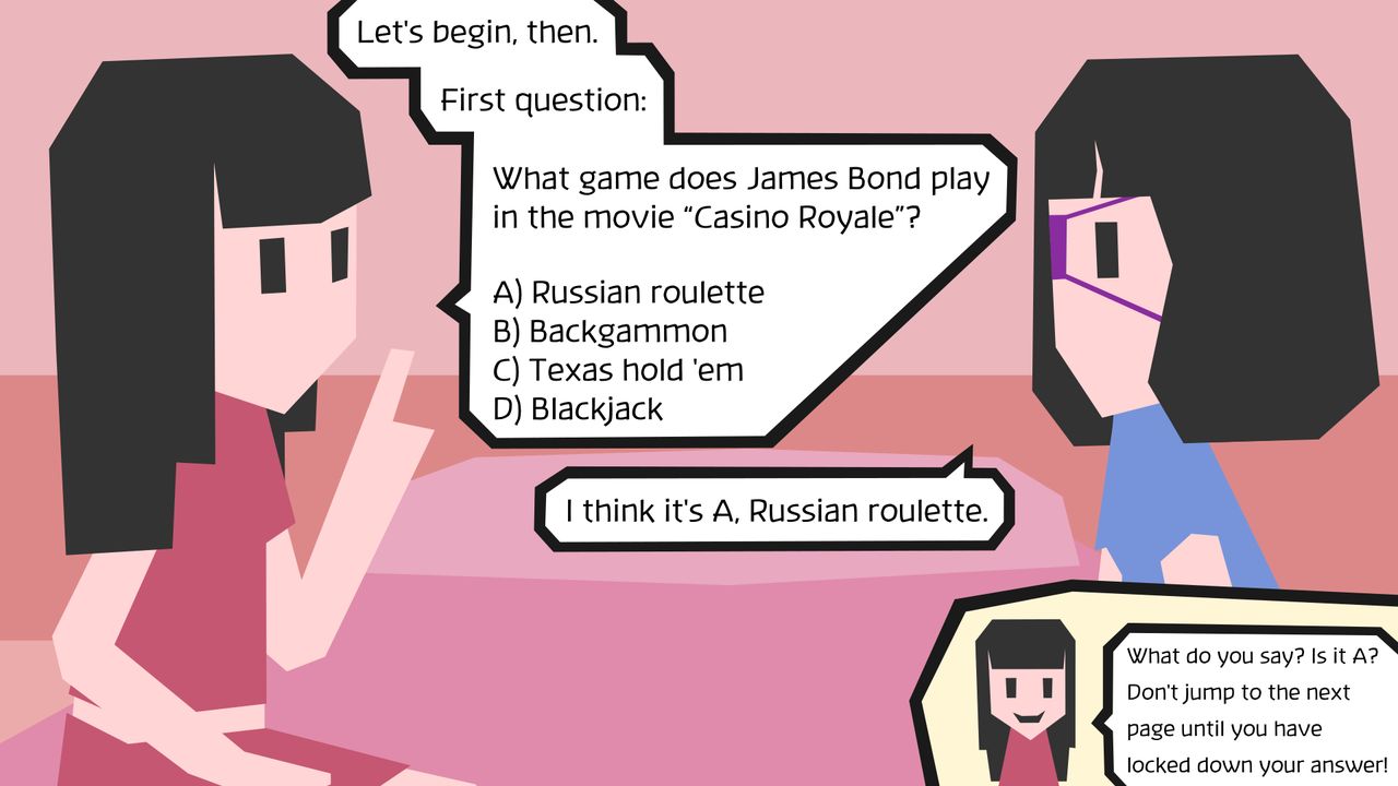 Strip Trivia - A Majotori Interactive Doujinshi page 4 full