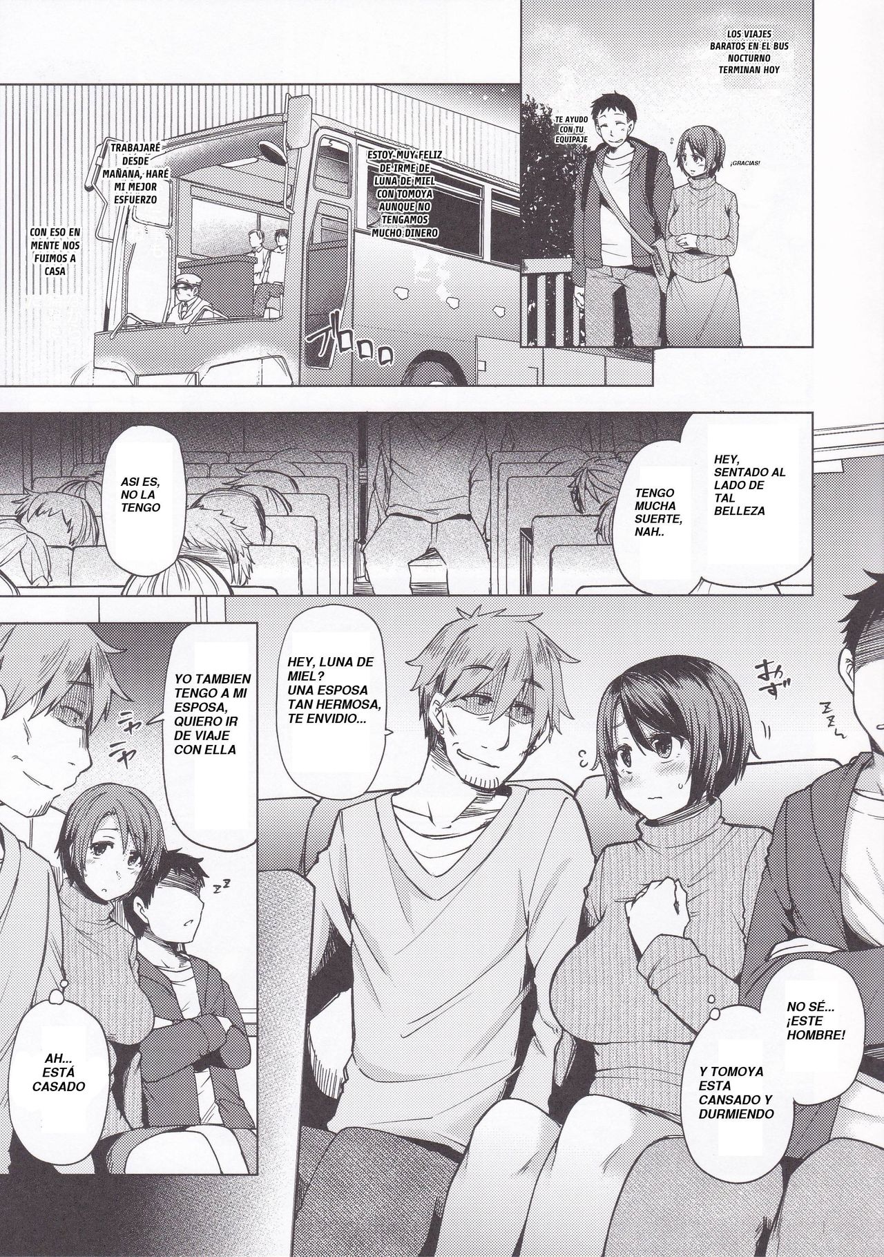 Yakou Bus de Chikan Sarete Netorareta Tsuma page 4 full