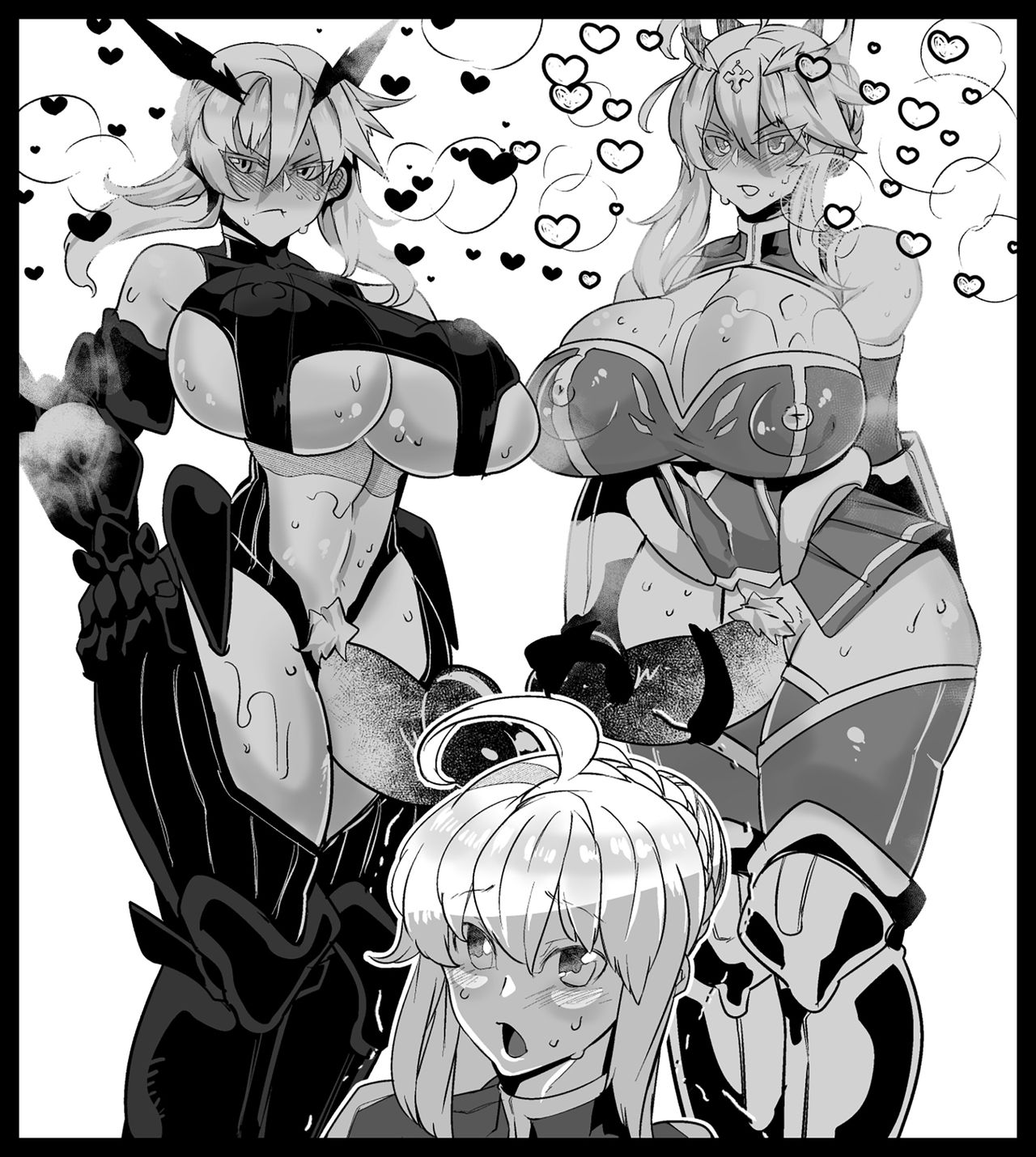 Artoria ga Artoria o Okasu Futanari Les Sex | Futanari Lesbian Sex Where Artoria Fucks Artoria page 1 full