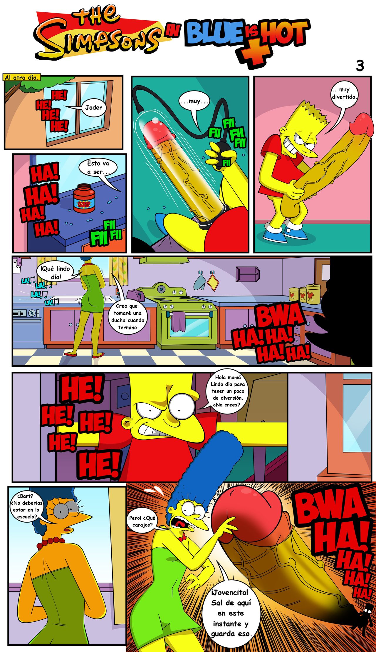 Simpsons xxx - El azul es mas caliente - Page 4 - Comic Porn XXX