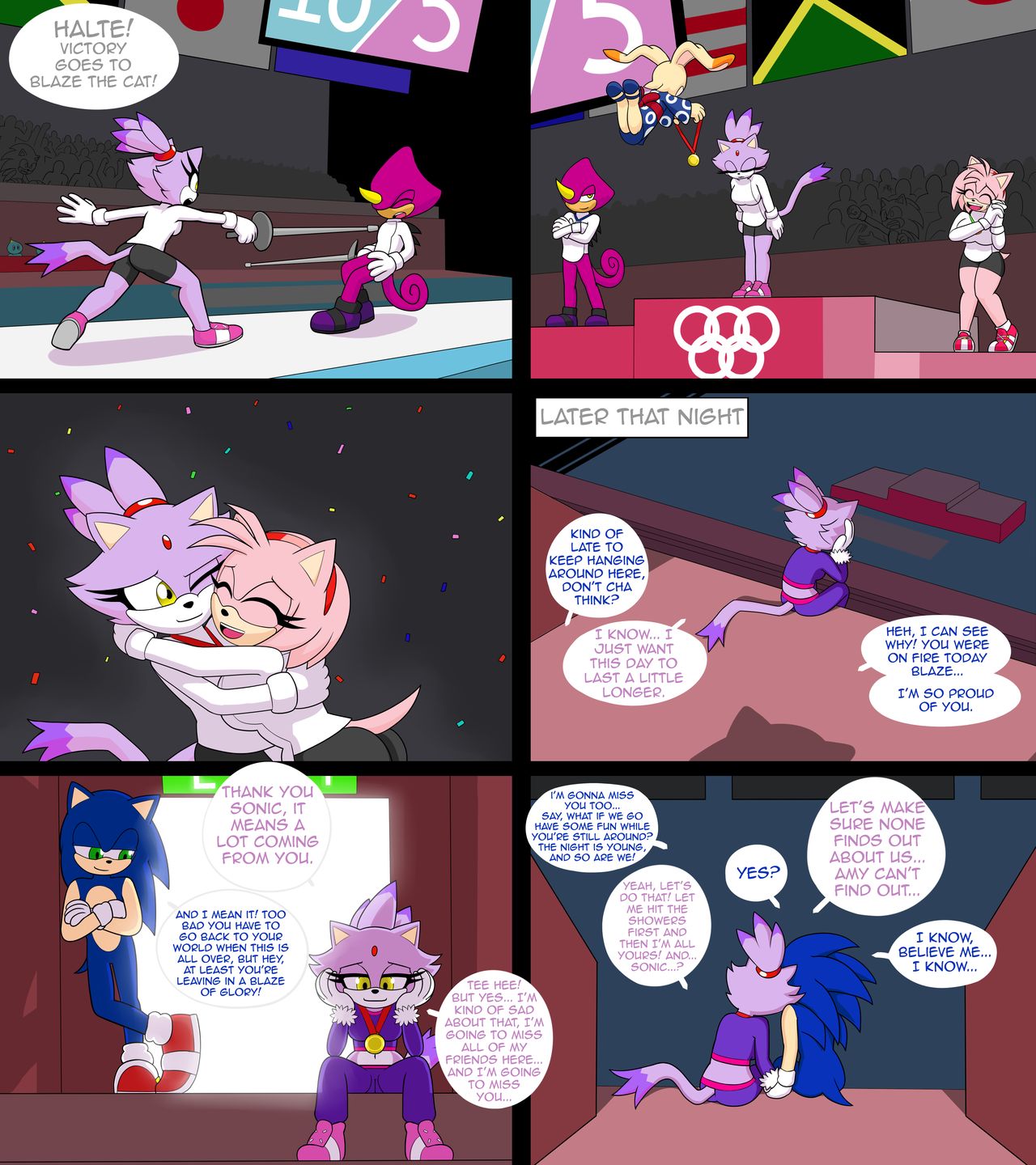 Sonaze at the Olympic Games - Page 1 - Comic Porn XXX