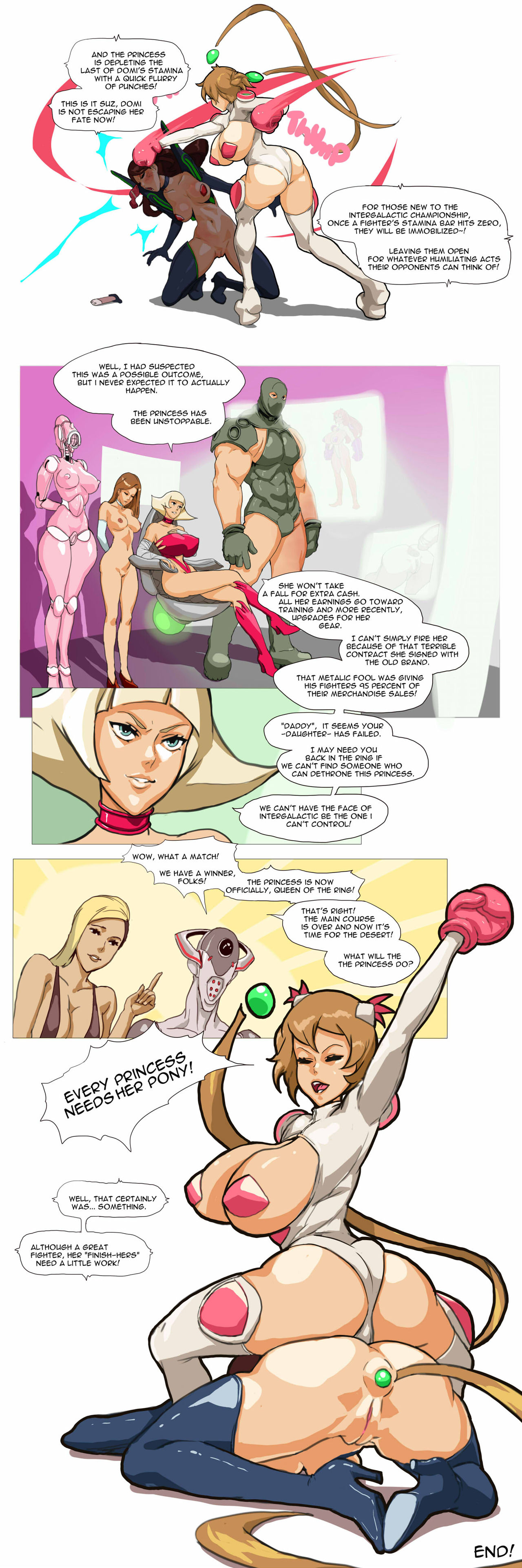 Intergalactic comic 3 - Princess vs Dominatrix page 12 full