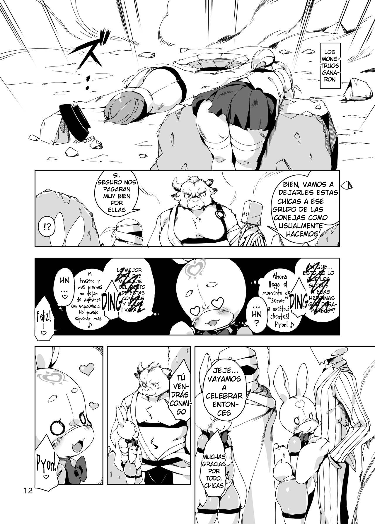 Happy Bunnys e Sennyuu! -Inran Ero Usagi-ka Suit- page 11 full