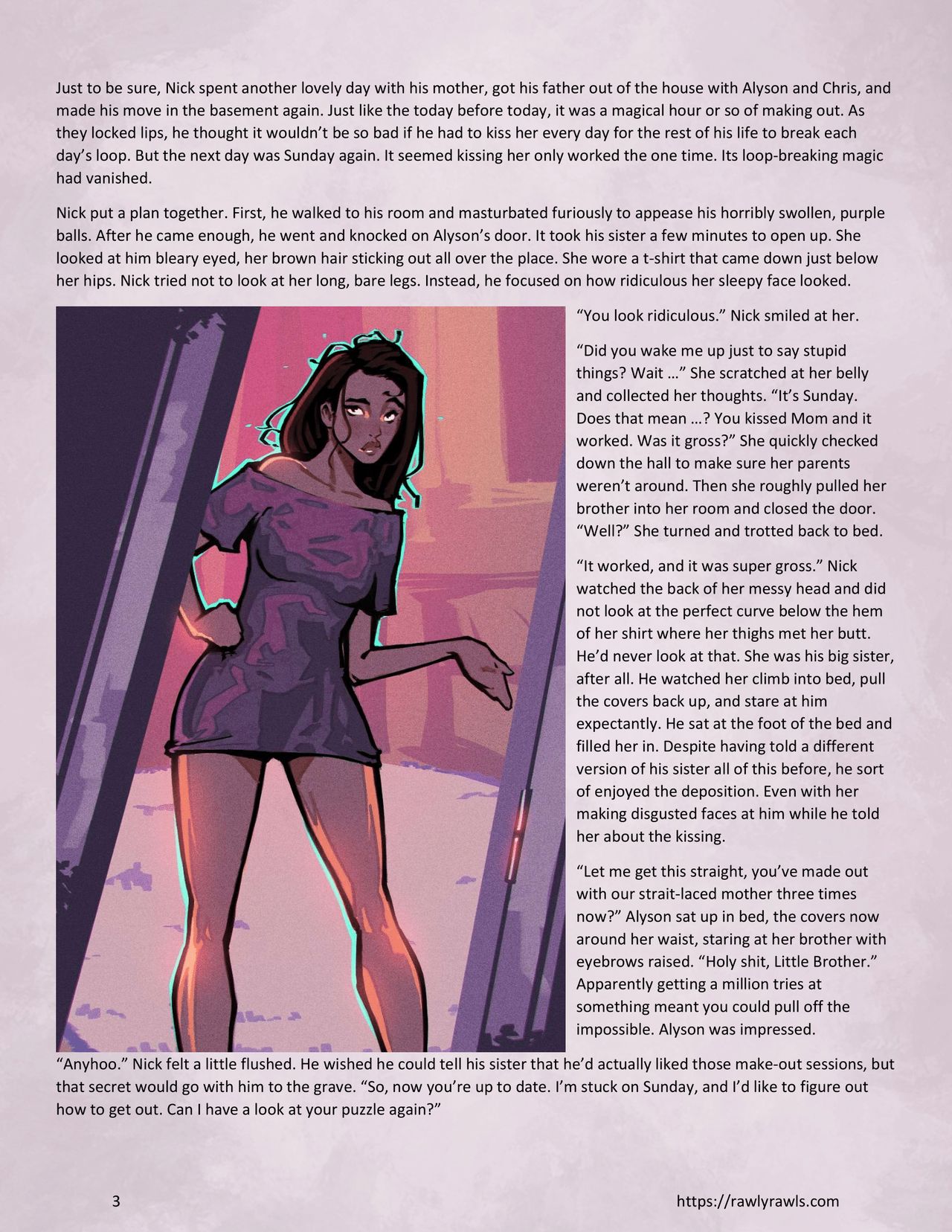 Enki's Puzzle Chapter 4: Rawly Rawls Fiction page 3 full