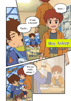 Boy asleep Digimon