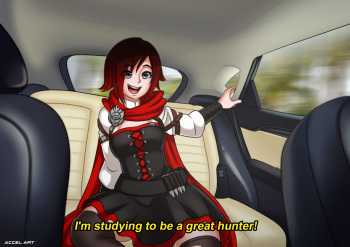 [Accel Art] Ruby Rose /RWBY /Waifu Taxi cover