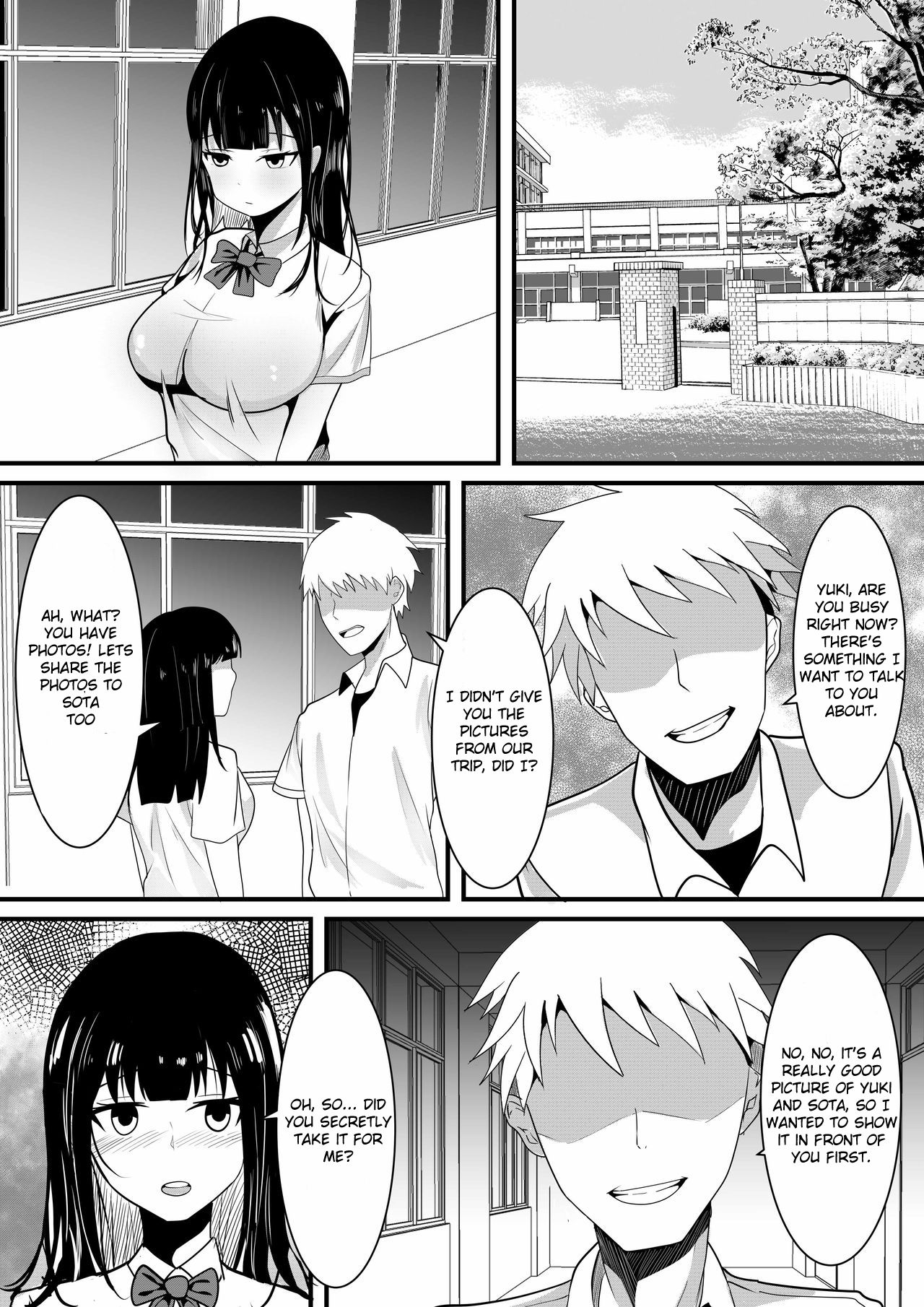 Tousatsu Douga de Kyouhaku sarete Boku no Shinyuu ni Nando mo Okasareru Kanojo page 12 full