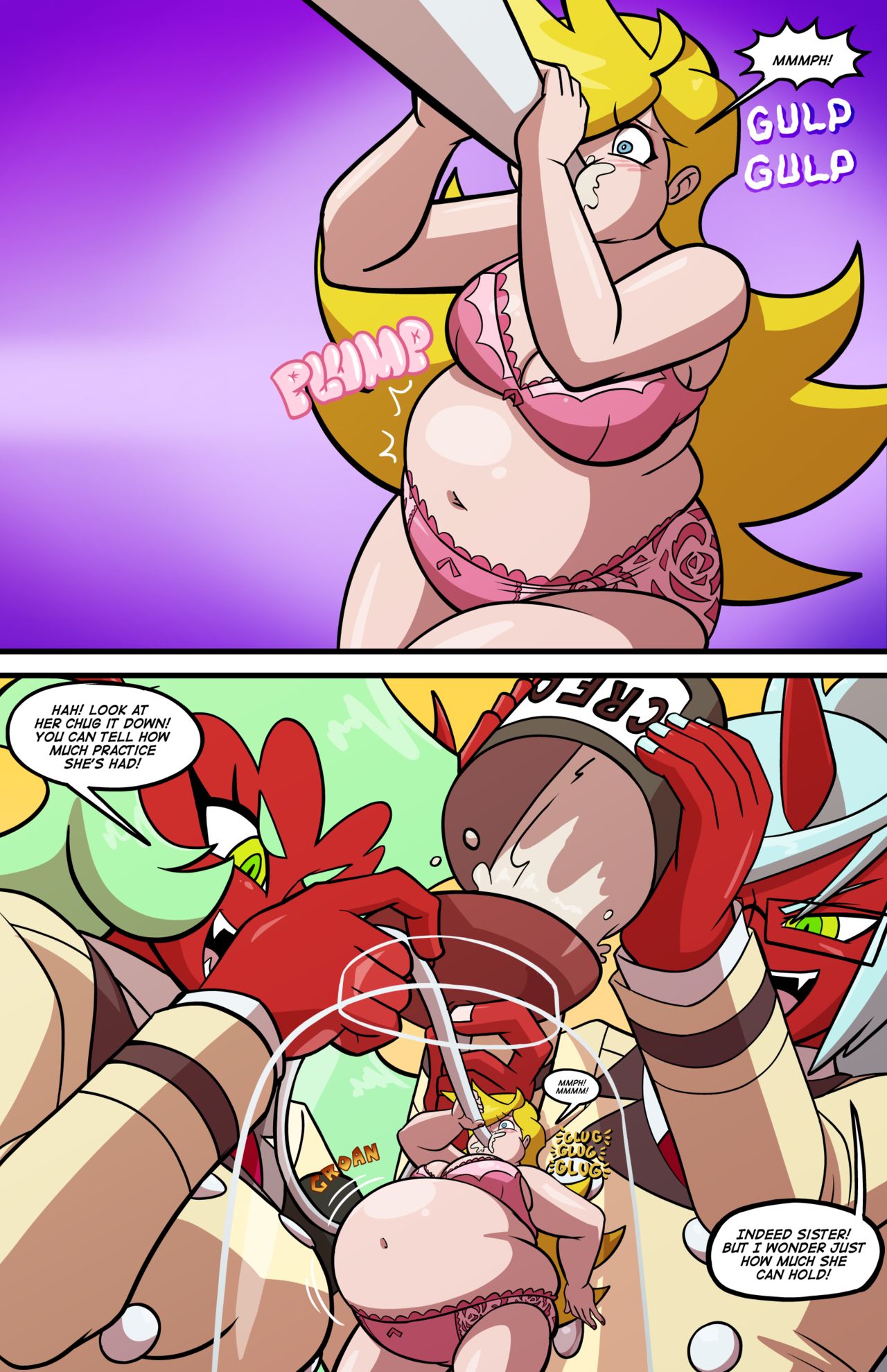 Panty & Stocking Under Glass page 3 full