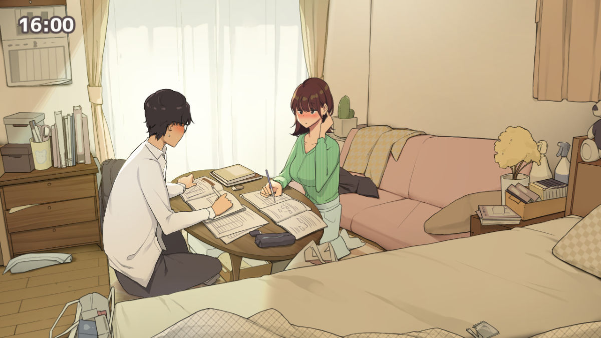 Hitorigurashi no Joshidaisei no Oheya, Tomodachi to Ichinichi Shuuchuu shite Benkyoukai shiyou to Kimeta Hi | Preparing for exam with my friend page 8 full